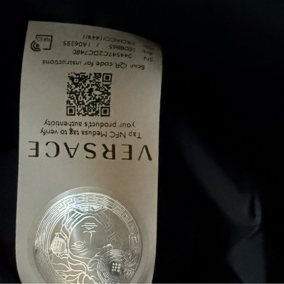 NWT Retail $1450 Versace La Medusa Palazzo Large Nylon Unisex Black Backpack - Picture 13 of 17